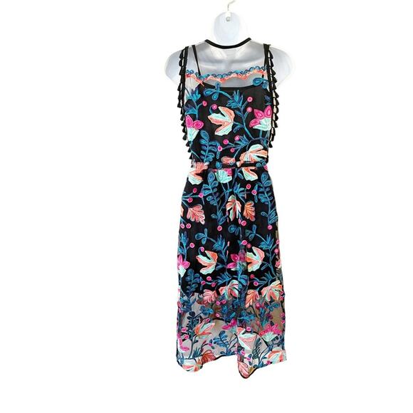 NEW Anthropologie Eva Franco Stevie Tasseled Lace Dress Size 0 Petite - Picture 7 of 13